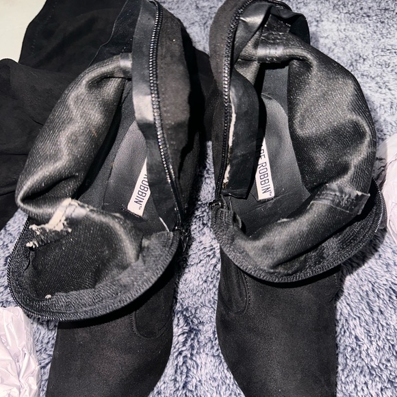 Cape Robbin Black Knee-High Boots - Picture 10 of 14